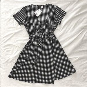 Gingham Wrap Dress
